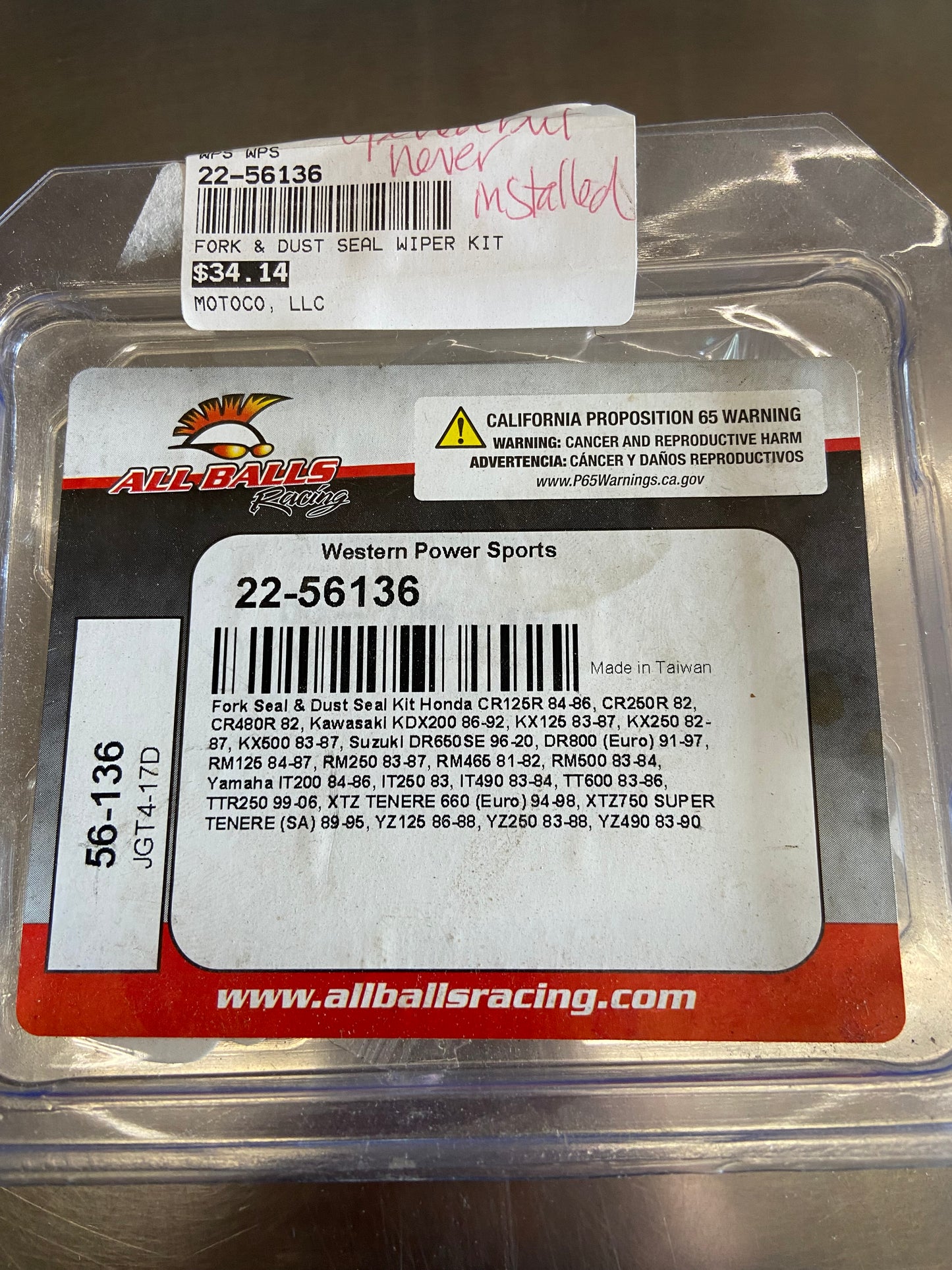 All Balls Fork Seal and Dust Seal Kit 56-136