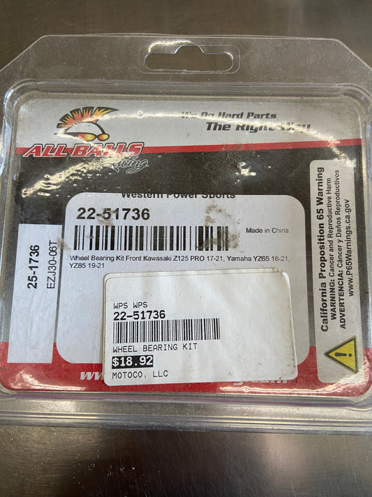 All Balls Wheel Bearing Kit FRONT 25-1736